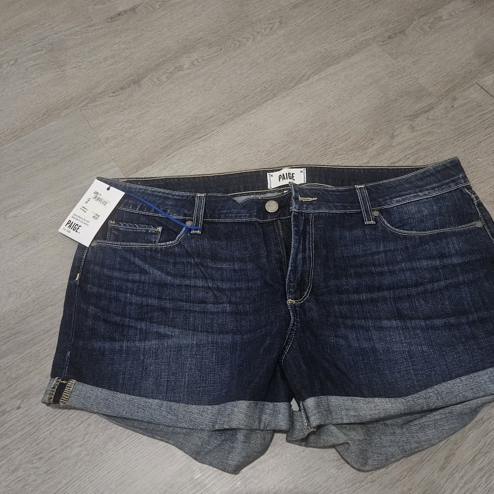 PAIGE Women's Indigo Jean Shorts